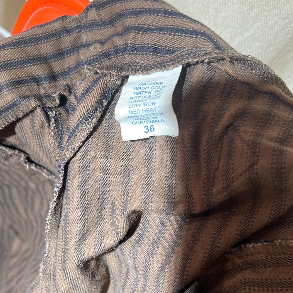 Striped Black&Brown Men's Pants - Picture 4 of 4